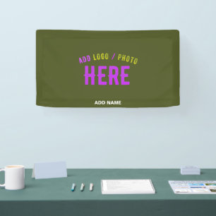 STYLISH MODERN CUSTOM ARMY GREEN VERIFIED BRANDED BANNER