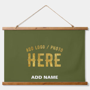 STYLISH MODERN CUSTOM ARMY GREEN VERIFIED BRANDED HANGING TAPESTRY