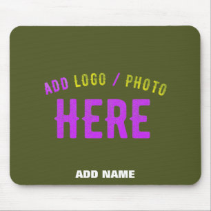 STYLISH MODERN CUSTOM ARMY GREEN VERIFIED BRANDED MOUSE PAD