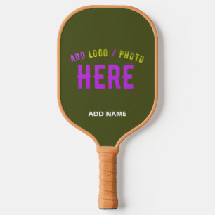 STYLISH MODERN CUSTOM ARMY GREEN VERIFIED BRANDED PICKLEBALL PADDLE