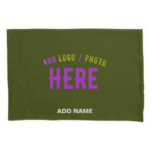 STYLISH MODERN CUSTOM ARMY GREEN VERIFIED BRANDED PILLOWCASE