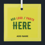 STYLISH MODERN CUSTOM BRIGHT YELLOW VERIFIED BRAND GLASS TREE DECORATION<br><div class="desc">THIS IS A DESIGN FITTING FOR EVERYONE.YOU CAN CHANGE, RESIZE OR ADD LOGO, PHOTO, TEXT AND COLOURS THE WAY YOU LIKE.THANK YOU.</div>