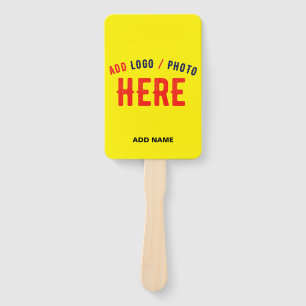 STYLISH MODERN CUSTOM BRIGHT YELLOW VERIFIED BRAND HAND FAN