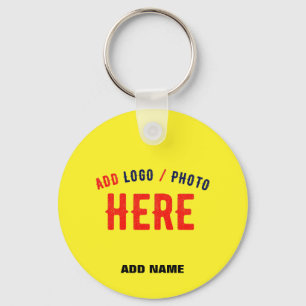 STYLISH MODERN CUSTOM BRIGHT YELLOW VERIFIED BRAND KEY RING