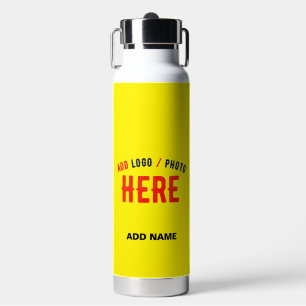 STYLISH MODERN CUSTOM BRIGHT YELLOW VERIFIED BRAND WATER BOTTLE