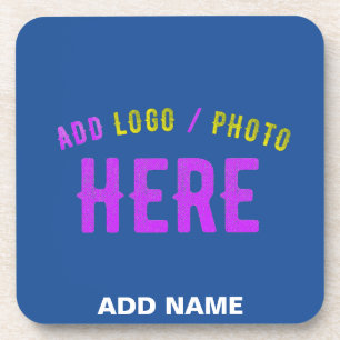 STYLISH MODERN CUSTOM COBALT BLUE VERIFIED BRANDED COASTER