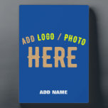 STYLISH MODERN CUSTOM COBALT BLUE VERIFIED BRANDED PLAQUE<br><div class="desc">THIS IS A DESIGN FITTING FOR EVERYONE.YOU CAN CHANGE, RESIZE OR ADD LOGO, PHOTO, TEXT AND COLOURS THE WAY YOU LIKE.THANK YOU.</div>