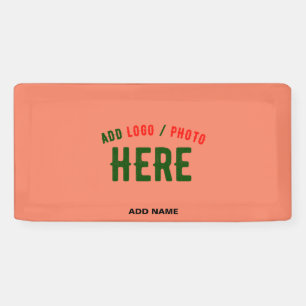 STYLISH MODERN CUSTOM CORAL ORANGE VERIFIED BRAND BANNER