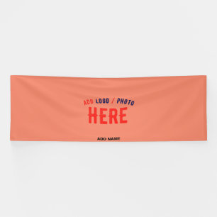 STYLISH MODERN CUSTOM CORAL ORANGE VERIFIED BRAND BANNER