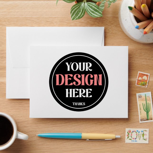 Stylish & Modern Custom Creations Verified  Envelope (Desk)