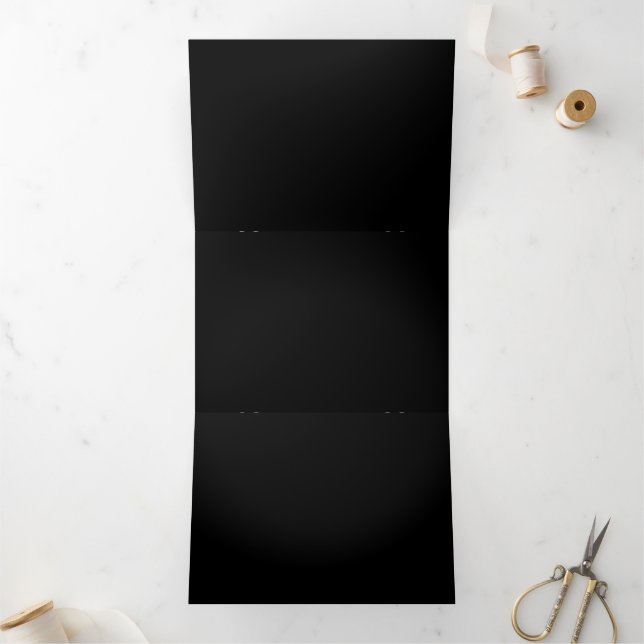 Stylish & Modern Custom Creations Verified  Tri-Fold Invitation (Inside)