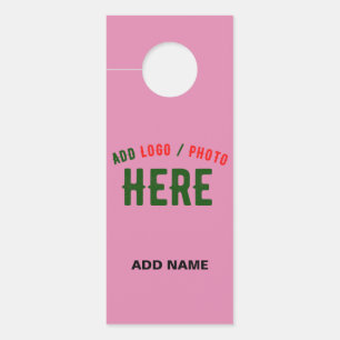 STYLISH MODERN CUSTOM CUTE HOT PINK VERIFIED BRAND DOOR HANGER