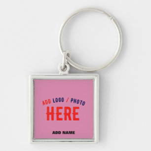 STYLISH MODERN CUSTOM CUTE HOT PINK VERIFIED BRAND KEY RING