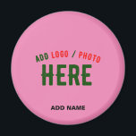 STYLISH MODERN CUSTOM CUTE HOT PINK VERIFIED BRAND MAGNET<br><div class="desc">THIS IS A DESIGN FITTING FOR CUSTOMERS.YOU CAN CHANGE, RESIZE OR ADD LOGO, PHOTO, TEXT AND COLOURS THE WAY YOU LIKE.THANK YOU.</div>