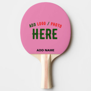 STYLISH MODERN CUSTOM CUTE HOT PINK VERIFIED BRAND PING PONG PADDLE