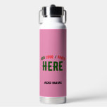 STYLISH MODERN CUSTOM CUTE HOT PINK VERIFIED BRAND WATER BOTTLE<br><div class="desc">THIS IS A DESIGN FITTING FOR EVERYONE.YOU CAN CHANGE, RESIZE OR ADD LOGO, PHOTO, TEXT AND COLOURS THE WAY YOU LIKE.THANK YOU.</div>