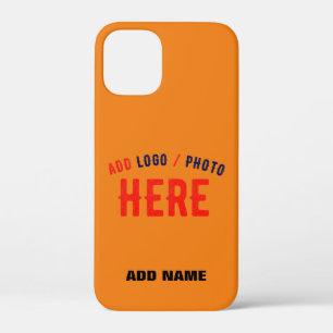 STYLISH MODERN CUSTOM DARK ORANGE VERIFIED BRANDED iPhone 12 MINI CASE