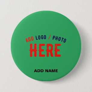 STYLISH MODERN CUSTOM EMERALD GREEN VERIFIED BRAND 7.5 CM ROUND BADGE