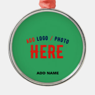 STYLISH MODERN CUSTOM EMERALD GREEN VERIFIED BRAND METAL ORNAMENT