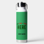STYLISH MODERN CUSTOM EMERALD GREEN VERIFIED BRAND WATER BOTTLE<br><div class="desc">THIS IS A DESIGN FITTING FOR EVERYONE.YOU CAN CHANGE, RESIZE OR ADD LOGO, PHOTO, TEXT AND COLOURS THE WAY YOU LIKE.THANK YOU.</div>