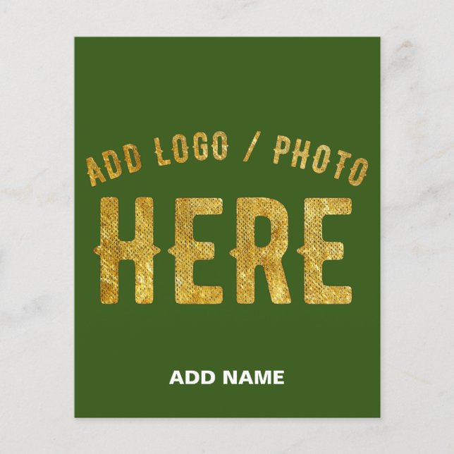 STYLISH MODERN CUSTOM FOREST GREEN VERIFIED BRAND FLYER (Front)