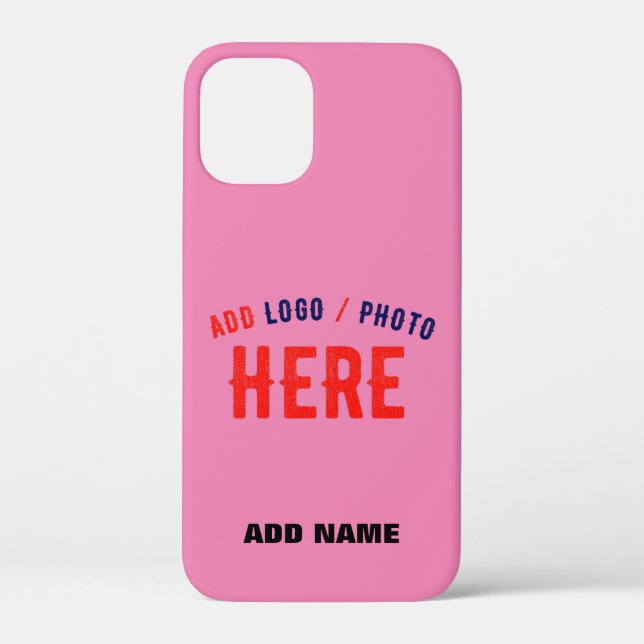 STYLISH MODERN CUSTOM HOT PINK VERIFIED BRANDED Case-Mate iPhone CASE (Back)