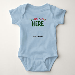STYLISH MODERN CUSTOM LIGHT BLUE VERIFIED BRANDED BABY BODYSUIT