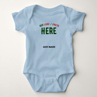 STYLISH MODERN CUSTOM LIGHT BLUE VERIFIED BRANDED BABY BODYSUIT