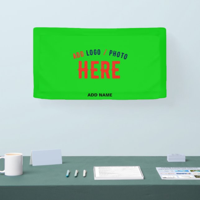 STYLISH MODERN CUSTOM LIME GREEN VERIFIED BRANDED BANNER (Tradeshow)
