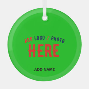 STYLISH MODERN CUSTOM LIME GREEN VERIFIED BRANDED GLASS TREE DECORATION