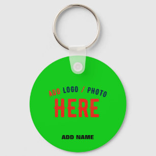 STYLISH MODERN CUSTOM LIME GREEN VERIFIED BRANDED KEY RING