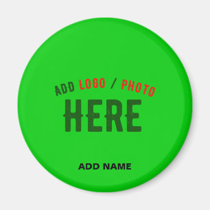 STYLISH MODERN CUSTOM LIME GREEN VERIFIED BRANDED MAGNET