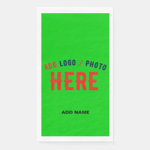 STYLISH MODERN CUSTOM LIME GREEN VERIFIED BRANDED NAPKIN
