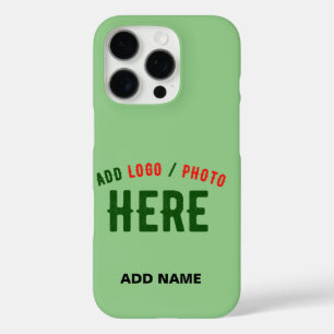 STYLISH MODERN CUSTOM MINT GREEN VERIFIED BRANDED iPhone 16 PRO CASE
