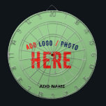 STYLISH MODERN CUSTOM MINT GREEN VERIFIED BRANDED DARTBOARD<br><div class="desc">THIS IS A DESIGN FITTING FOR EVERYONE.YOU CAN CHANGE, RESIZE OR ADD LOGO, PHOTO, TEXT AND COLOURS THE WAY YOU LIKE.THANK YOU.</div>