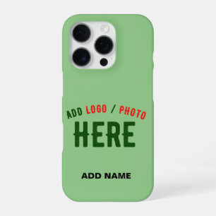STYLISH MODERN CUSTOM MINT GREEN VERIFIED BRANDED iPhone 16 PRO CASE