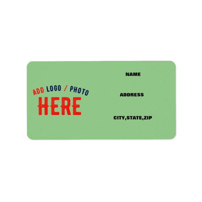 STYLISH MODERN CUSTOM MINT GREEN VERIFIED BRANDED LABEL (Front)
