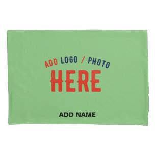 STYLISH MODERN CUSTOM MINT GREEN VERIFIED BRANDED PILLOWCASE