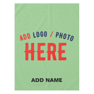 STYLISH MODERN CUSTOM MINT GREEN VERIFIED BRANDED TABLECLOTH