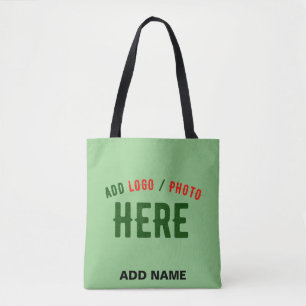 STYLISH MODERN CUSTOM MINT GREEN VERIFIED BRANDED TOTE BAG