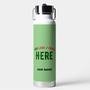 STYLISH MODERN CUSTOM MINT GREEN VERIFIED BRANDED WATER BOTTLE