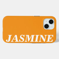 STYLISH MODERN CUSTOM NAME SOLID ORANGE COLOUR