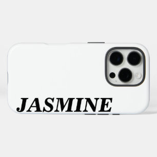 STYLISH MODERN CUSTOM NAME SOLID WHITE COLOUR iPhone 16 PRO CASE