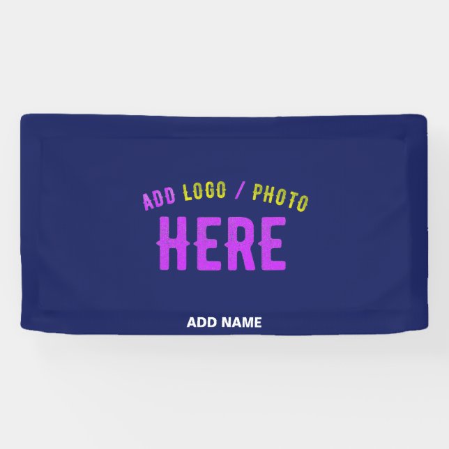 STYLISH MODERN CUSTOM NAVY BLUE VERIFIED BRANDED BANNER (Horizontal)