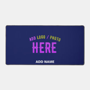 STYLISH MODERN CUSTOM NAVY BLUE VERIFIED BRANDED DESK MAT