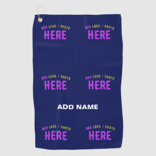 STYLISH MODERN CUSTOM NAVY BLUE VERIFIED BRANDED GOLF TOWEL