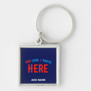 STYLISH MODERN CUSTOM NAVY BLUE VERIFIED BRANDED KEY RING