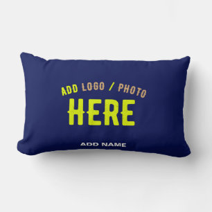 STYLISH MODERN CUSTOM NAVY BLUE VERIFIED BRANDED LUMBAR CUSHION
