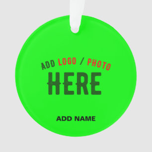 STYLISH MODERN CUSTOM NEON GREEN VERIFIED BRANDED ORNAMENT