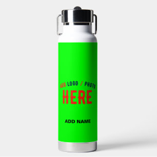 STYLISH MODERN CUSTOM NEON GREEN VERIFIED BRANDED WATER BOTTLE